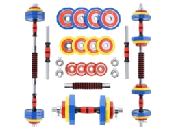Coloured Barbells With Barbell Function In A Case Hms Skc20 2 X 10 Kg