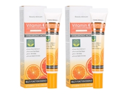 2pcs Crema De Ojos Con Vitamina C 25ml Anti Arrugas Eliminación De Ojeras Hidratante