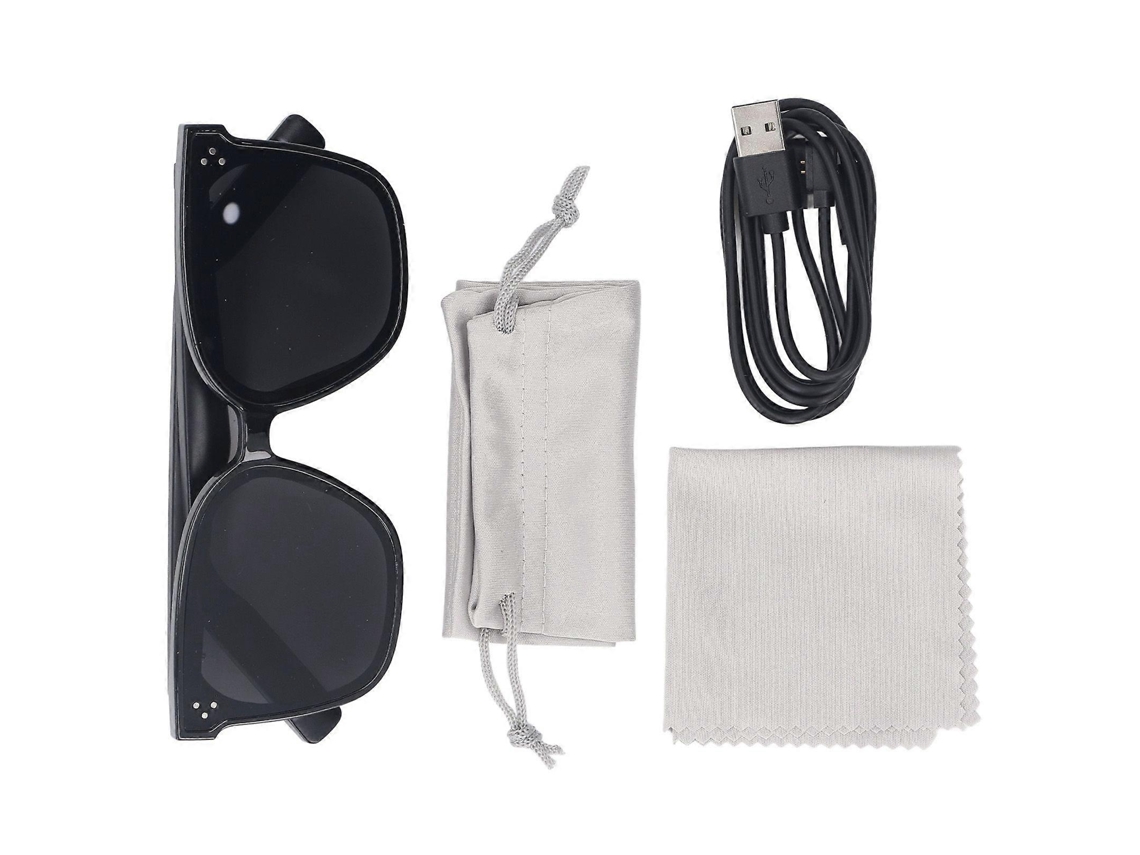 Óculos de Sol Inteligentes Bluetooth com Alta Visibilidade, Proteção UV400, Visão Noturna com Cancelamento de Ruído, Lentes Transparentes, Ideais para Atividades