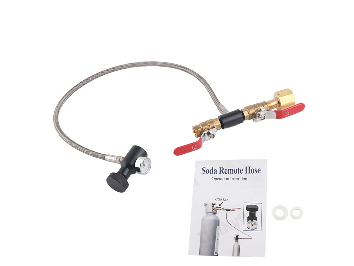 Adaptador de Recarga de Co2 Cga 320 com Mangueira 24" S/MARCA