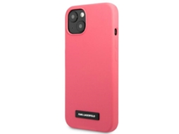 Capa para iPhone 13 mini KARL LAGERFELD Silicone Rígida Rosa