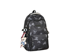Mochila Escolar Laxiscreed Estilo Coreano Com Design Floral, Alta Capacidade E Durabilidade