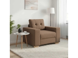 Vidaxl Poltrona De Sofá Marrom 100x78x80 Cm Em Tecido
