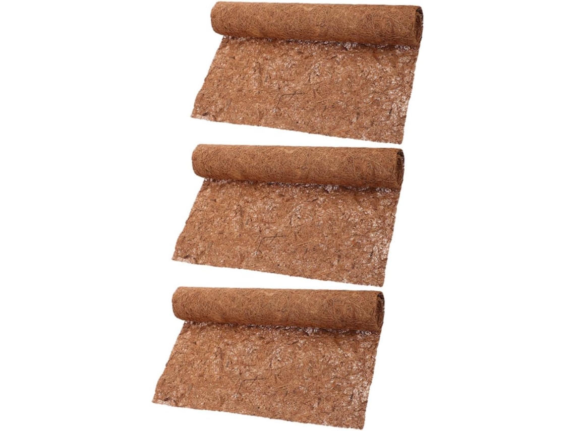 Conjunto De 3 Forros De Fibra Natural Para Cestos Suspensos, Tapetes De Substituição Permeáveis E Hi