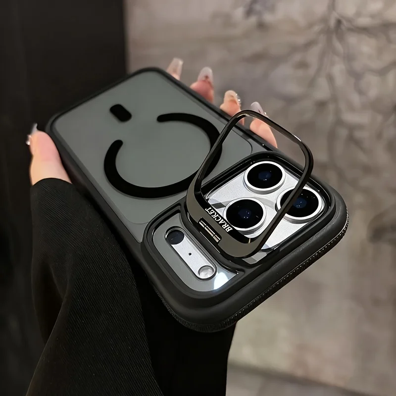 Capa Protetora Com Suporte Magnético Para Carregamento Sem Fio Magsafe (iphone 17 Pro Max, Preta)