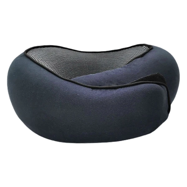 Travesseiro de Segurança AQUAFORGE para pescoço, espuma viscoelástica, formato U, azul pavão