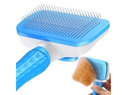 Escova para Animais de Estimação, Cães e Gatos Pelo Curto Longo, Limpeza de Pelo com um Único Toque, Profundo, Casa, Ergonômico, Nós STELASPLEN