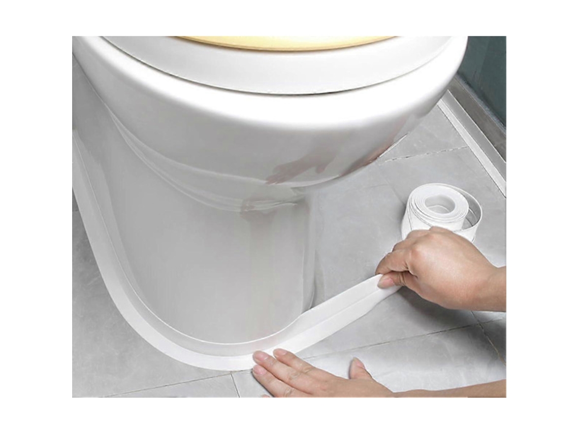 Fita De Vedação Autoadesiva Para Vaso Sanitário E Banheira, De Canto E Box De Chuveiro