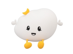 Luz Noturna Bebê Cute com Controle Remoto e Suporte Celular