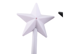 Conjunto de 3 varinhas mágicas saleiro e pimenteiro em forma de estrela rosa, preto, branco S/MARCA
