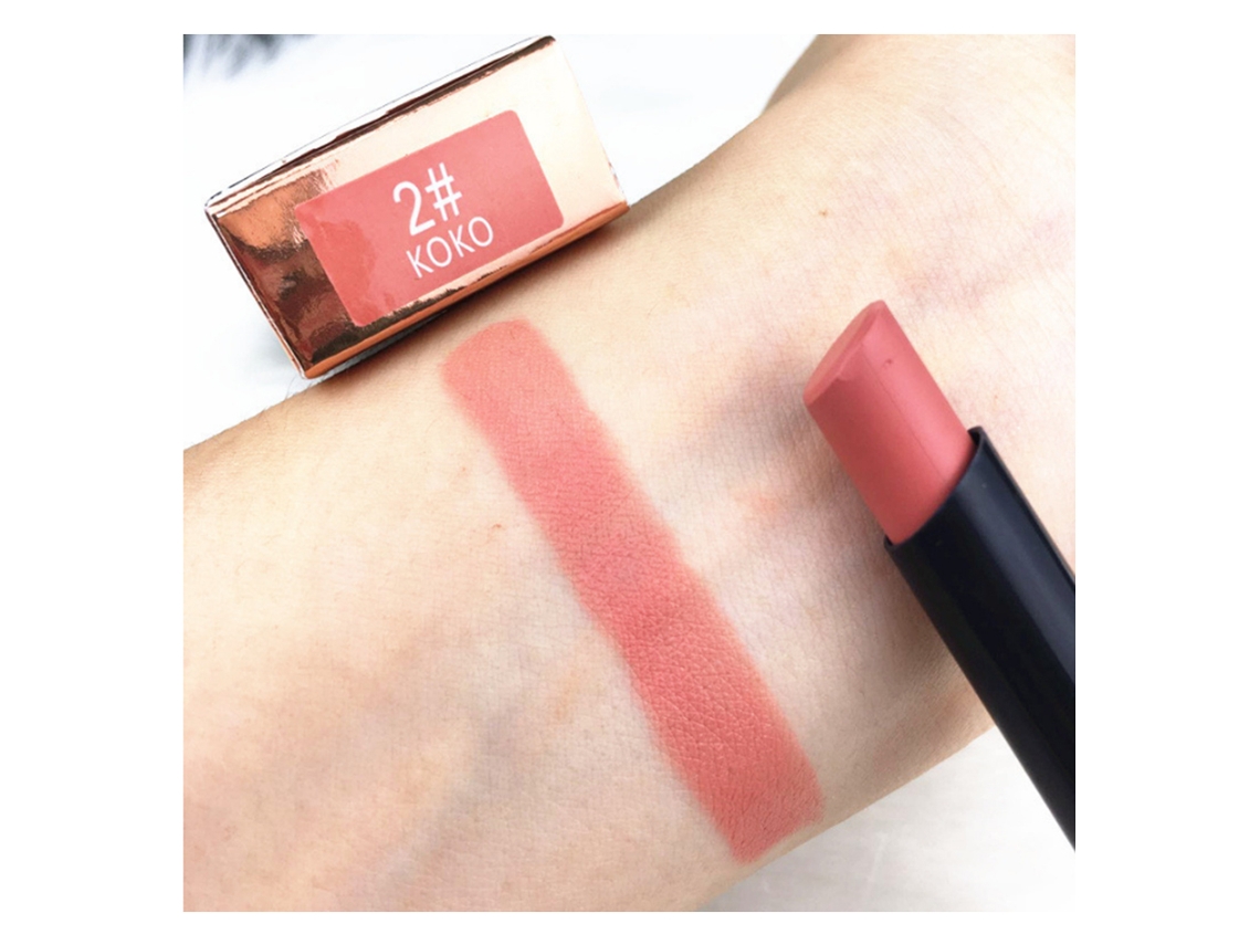 Labial Líquido Mate Metálico Impermeable De Larga Duración Sin Pegajosidad Para Maquillaje De Labios