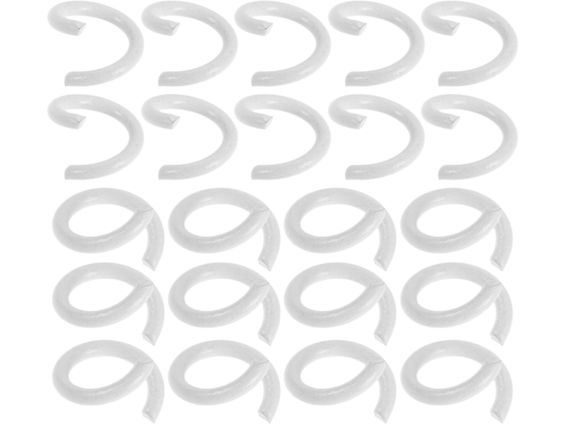 Homoyoyo 200 Anéis Metálicos Para Pastas De Folhas Soltas, Diâmetro 02, Pacote Com 200-unidades, Anéis Circulares Para