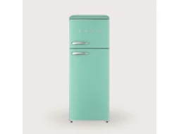 Frigorífico Evvo F45 Retro Verde Aquamarina, 2 Portas, 170l Frigorífico, 45l Congelador, Design Vintage, Crisper Zone, Sem Cfc, Silencioso