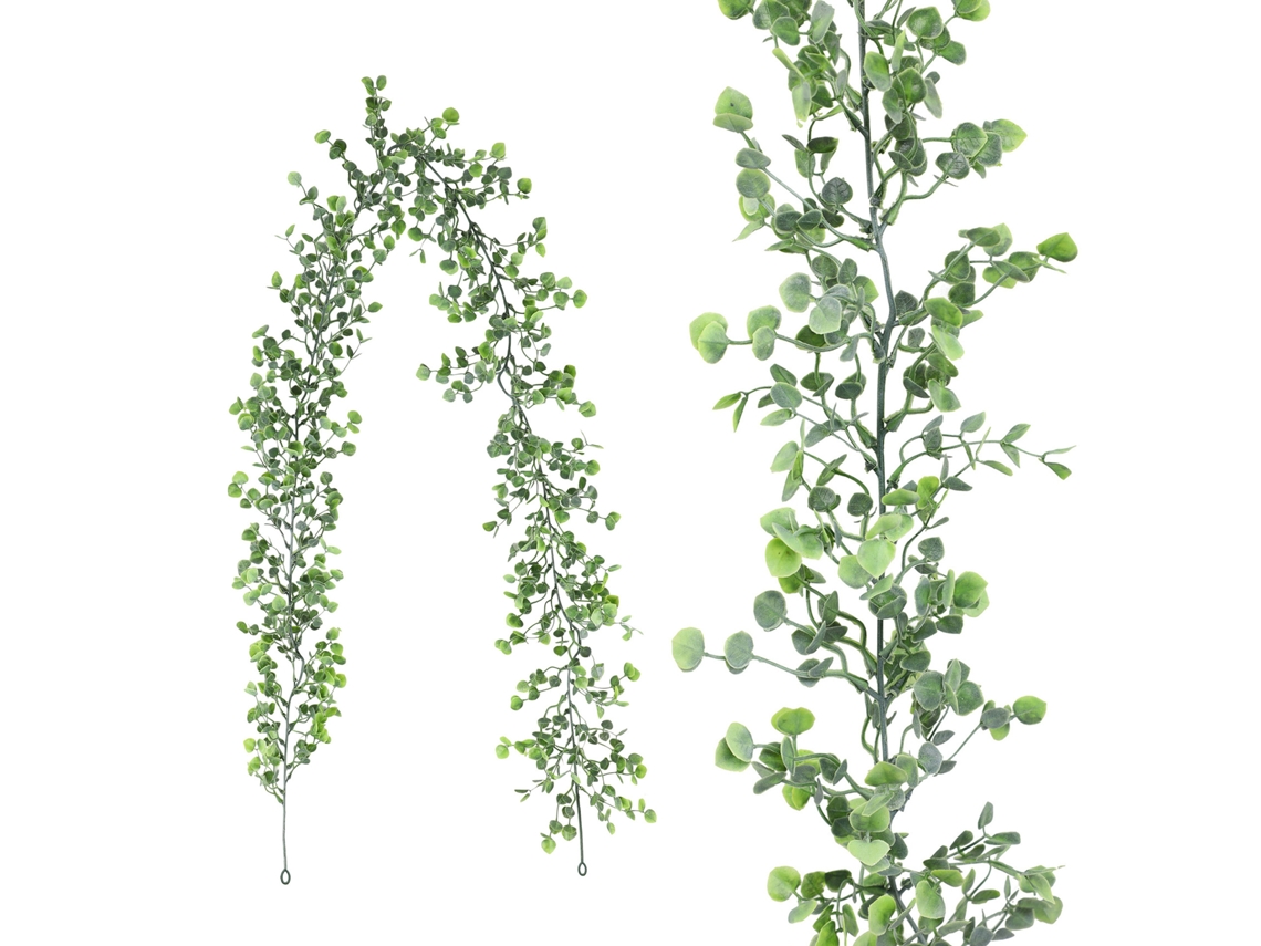 Vinha Artificial com Folhas de Uva e Gelo Branco 178cm