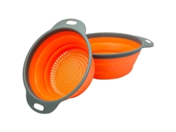 Nova Line conjunto de Colheres de Cozinha 2 Colheres Plegáveis Tamanhos 8" e 9.5" Azul