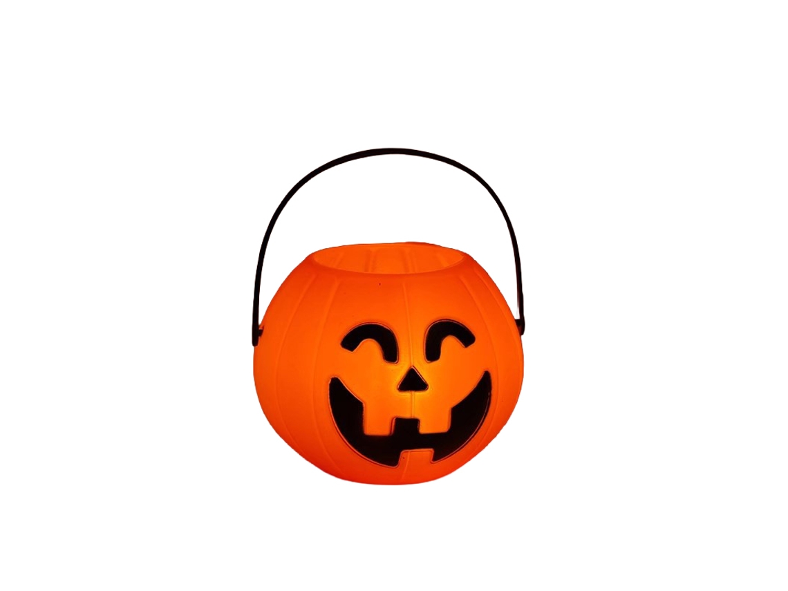 Laxiscreed Halloween Abóbora Com Alça Para Doces, Lanterna Iluminada Para Crianças E Decoração Escolar