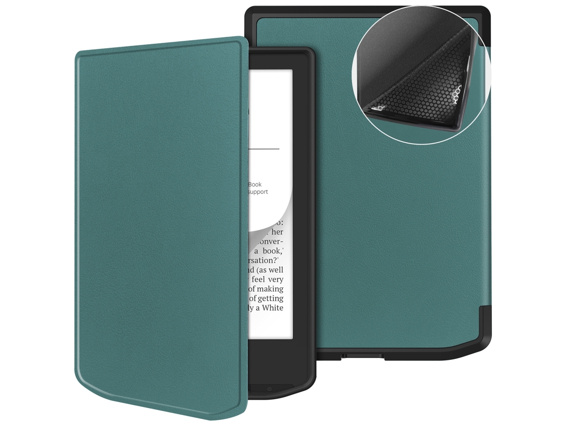 Capa Para Pocketbook Verse Pro Pb634 Verde Escuro