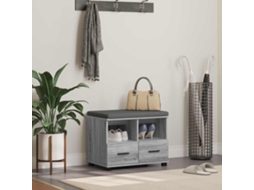 Vidaxl Banco De Hall Sonoma Cinza 60 X 38 X 46 Cm