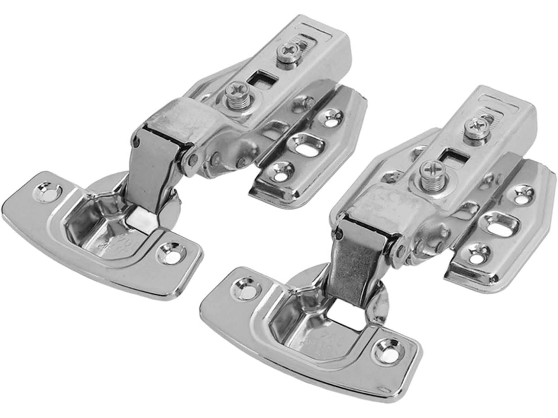 Dobradiças Luqeeg Para Armários De Cozinha, Reforçadas, Com Abertura De 105-110°, Silenciosas, Para Banheiro