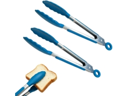 Pinças De Cozinha, Conjunto De 2 Peças, Resistentes Ao Calor, Antiaderentes, Em Aço Inoxidável, 18cm