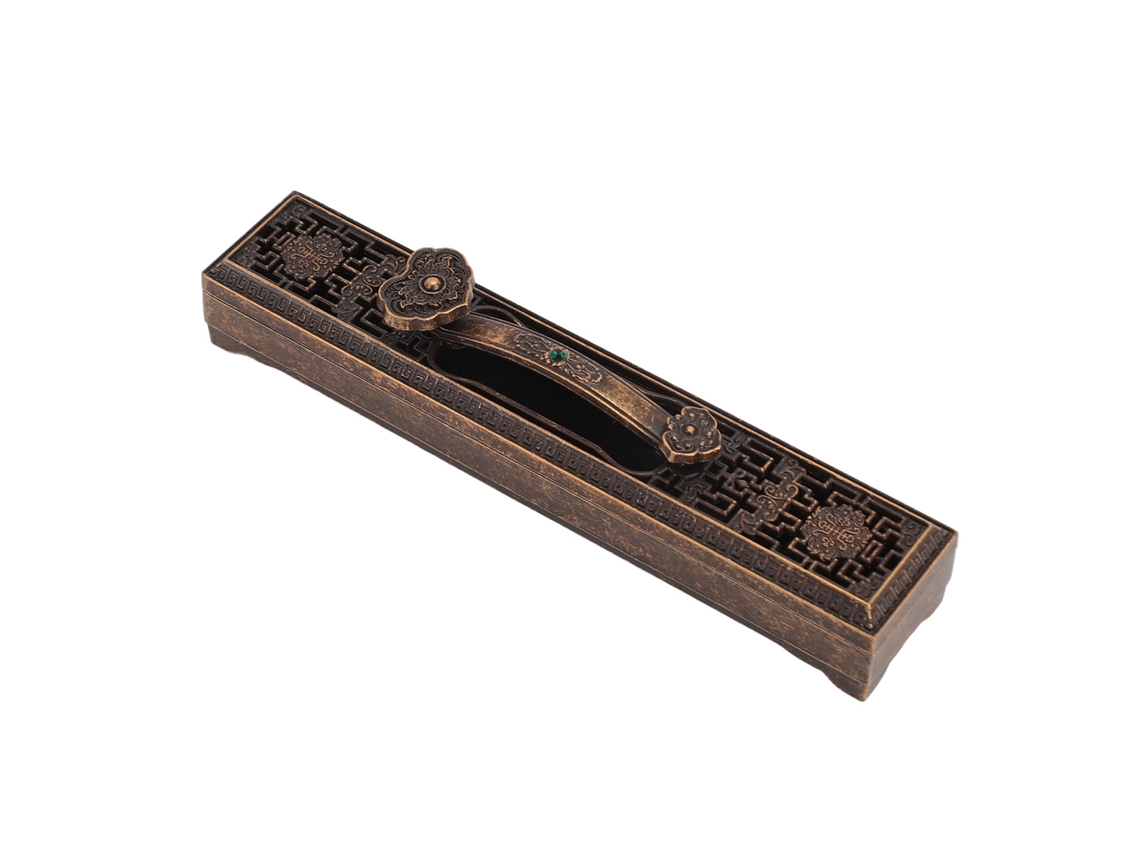 Queimador De Incenso Bronze 15cm Para Meditação E Yoga