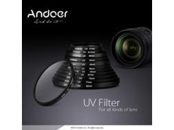 Filtro Uv Para Lentes De Cámara 49mm 52mm 55mm 58mm 82mm Protector Super Delgado Multicapa