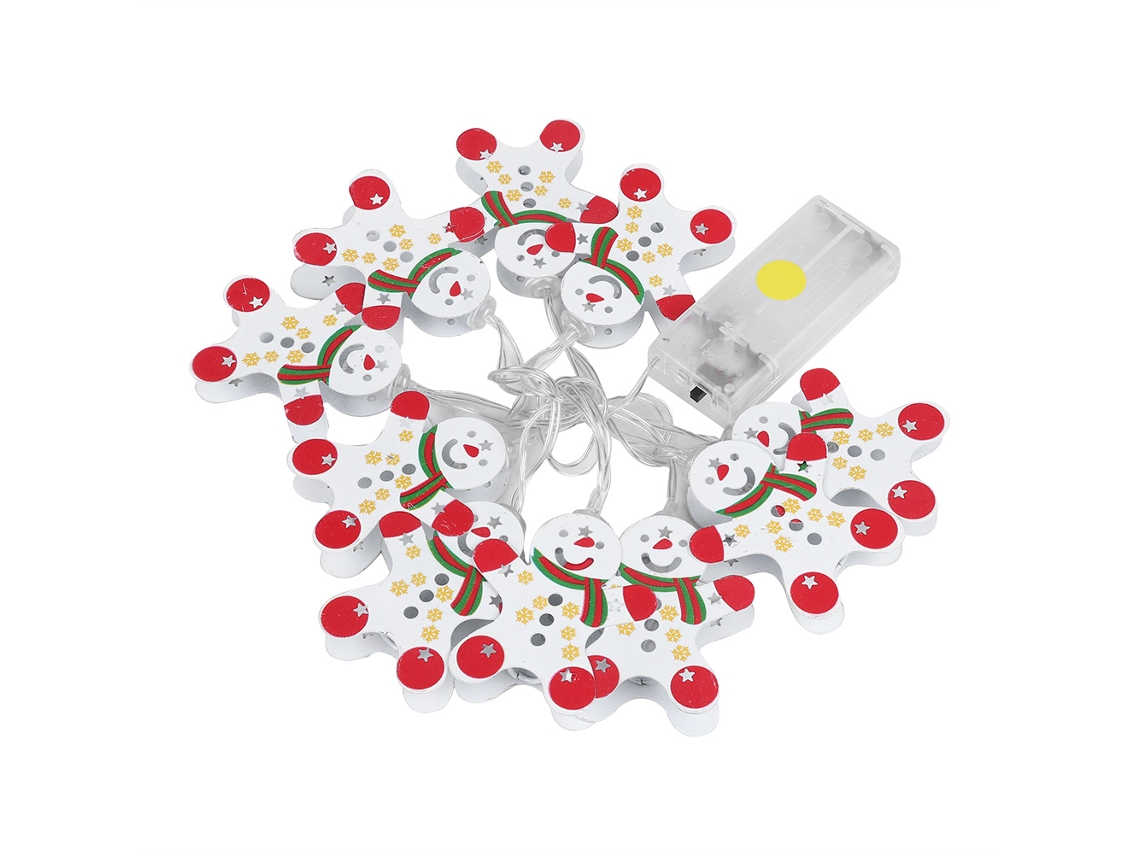Laxiscreed Luzes De Natal Com Cascata De 10 Leds E Boneco De Neve Para Decoração Festiva