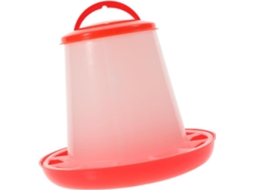 Alimentador Automático De Plástico Vermelho Para Aves, Com Capacidade De 1,5l, Para Galinhas E Outros Animais.