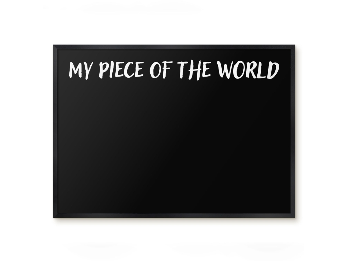 Quadro de parede magnético "Meu pedaço do mundo" para escritório Espelharte (70x50 cm)