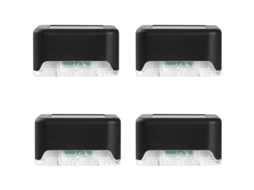 4 Luminárias Solares Led Nova Line Jardim, Escadas, Parede