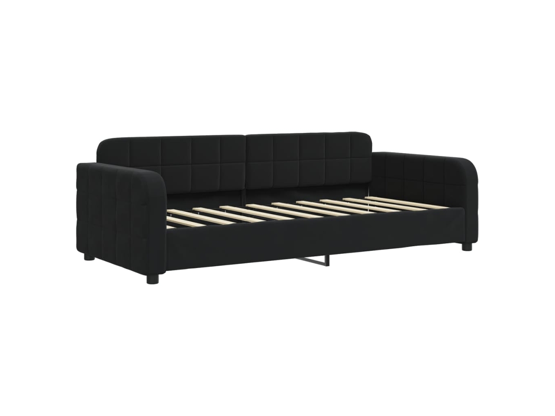 Day Bed, Day Beds Vidaxl Preto Veludo (90 X 190 Cm)