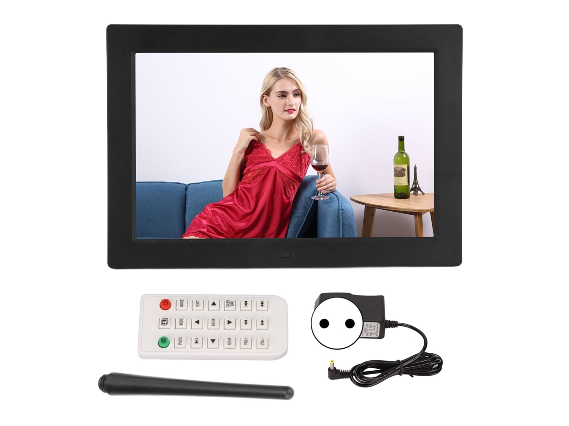 Quadro De Fotos Digital Led 17 Polegadas Com Controle Remoto