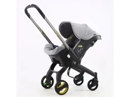 BAZARLAND30. Carrinho 4 em 1 para Recém nascidos, Sistema de Viagem Leve e Multifuncional. Cinza