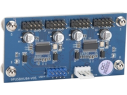 Conector Usb De 9 Pinos, Hub 2.0 1 A 4 Com Indicador Led E Base