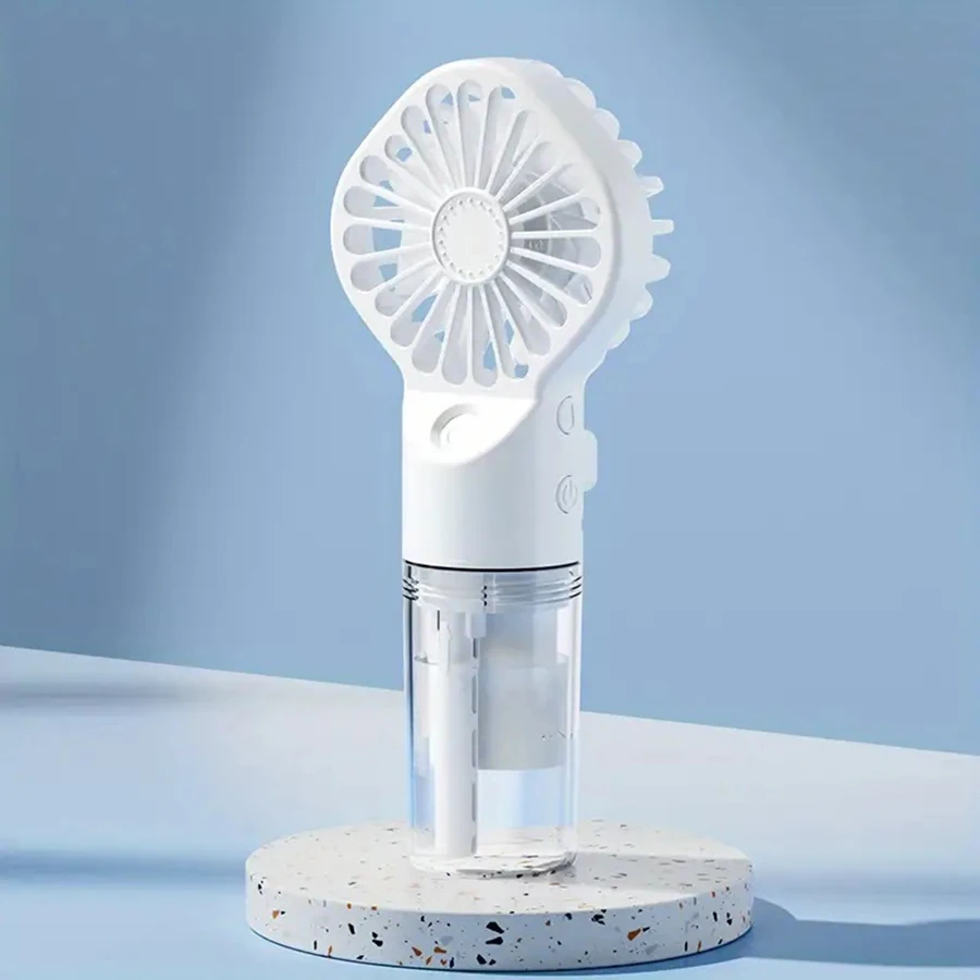 Ventilador com Spray MDUG, Bateria, Recarregável Usb