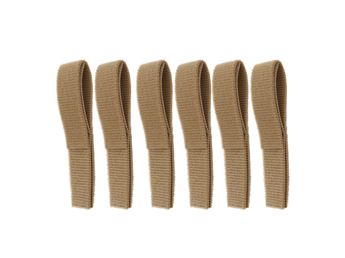 6pcs Correias De Gerenciamento De Cabos Resistentes À Rasgadura Para Atividades Em Equipe E Adereços De Filme Tan