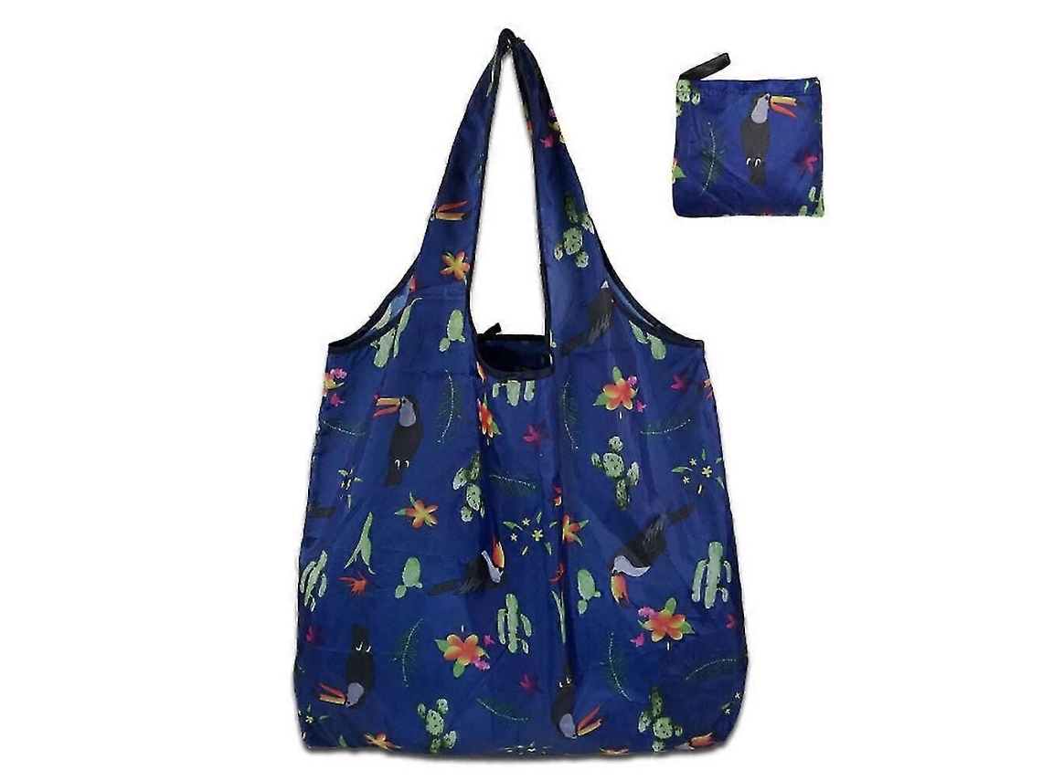 Sacola de Compras Grande, Reutilizável, Ecológica, para Compras, para Guardar Brinquedos de Praia, Bolsa de Ombro, Sacola Dobrável. GOKOCO
