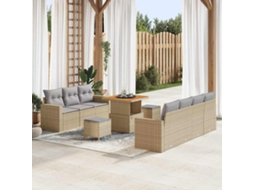 Vidaxl Conjunto De Sofá De Jardim 10 Unid. 7-número De Lugares