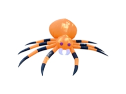 Aranha inflável decorativa de Halloween para jardim, festa ao ar livre