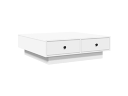 Mesa de Centro 90x90x28 Cm Contraplacado Branco MAISON EXCLUSIVE
