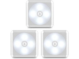 Luz De Sensor De Movimento Interior, Luz De Armário Sem Fio Operada Por Baterias