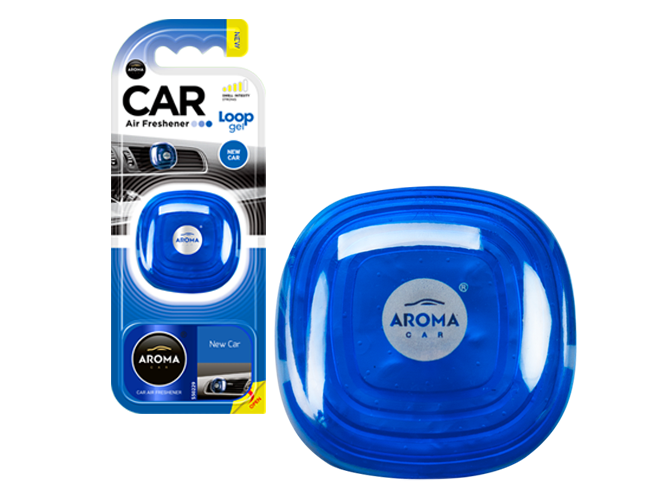 Ambientador de Carro AROMA CAR AC Loop Gel (Aroma: Carro Novo)