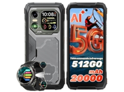 Smartphone 5G Blackview Xplore 1 + W50pro (6,78'' - 48 GB - 512 GB - 20000 mAh - Preto)