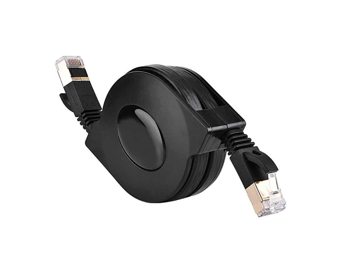 Aetheria cabo de Rede Cat7 Rj45 600mhz Retrátil Plano Shielded Ethernet 10gbps 1.5m