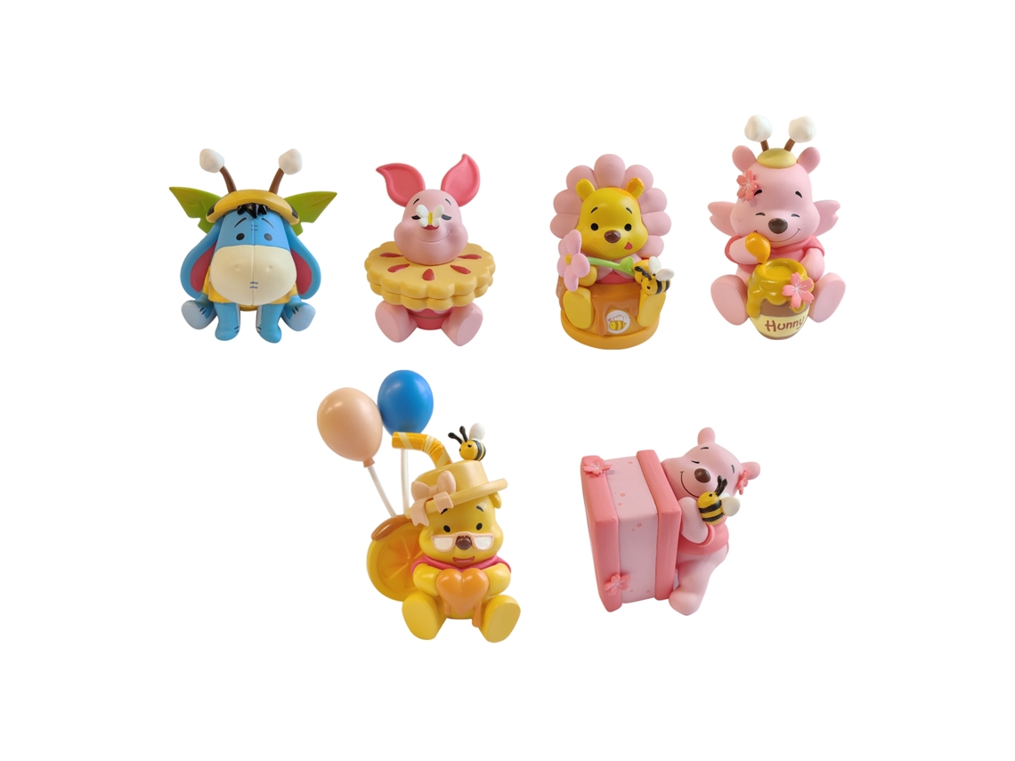 Peças Ornamentos Urso Cute Forma Plástico Mesa Carrinho Mochila