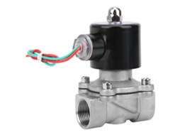 Válvula Solenóide Elétrica Laxiscreed 3/4 Polegada Para Ar, Água E Óleo, Aço Inox 304