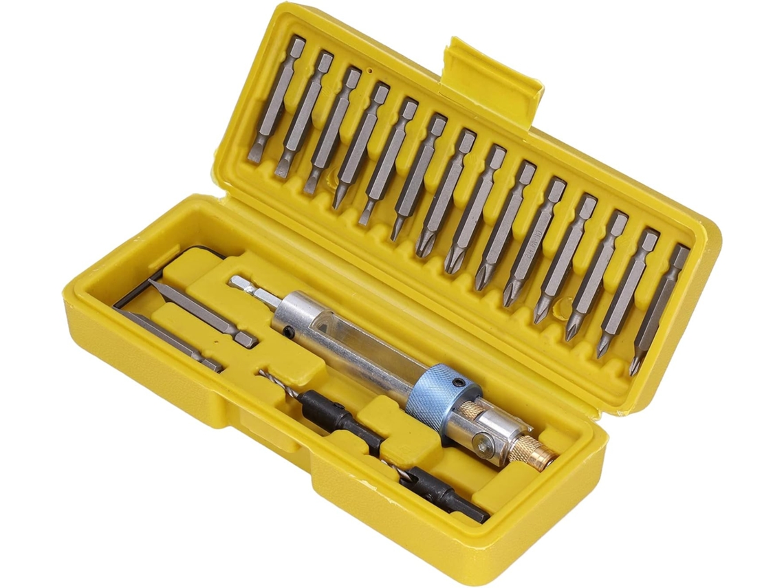 Extrator De Parafusos, Conjunto Chaves Fenda, Kit Bits Aço Rápido Com