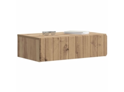 Mesa Lateral de Parede Carvalho Arttisan 59x34,5x17cm MAISON EXCLUSIVE