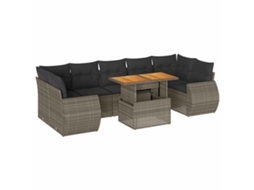 Garden Sofa Set, Garden Sofa Sets Vidaxl Cinzeto Rattan / Vime (n/a)