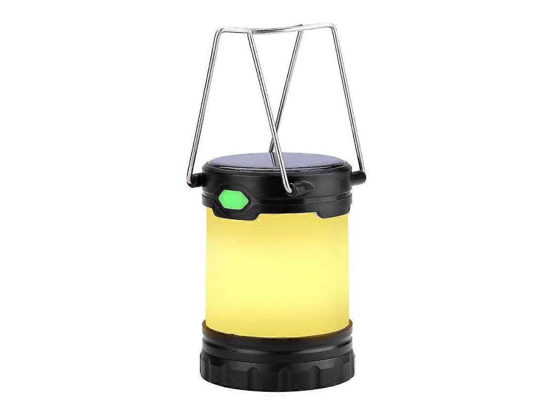 Lanterna De Acampamento Portátil De 12 Leds, Luz Solar Recarregável Para Caminhadas Ao Ar Livre E Pesca Olysi Shop